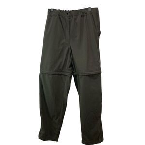 Rugged Exposure Cargo‎ Pants Mens L Zip Off Waterproof Green Active Convertible